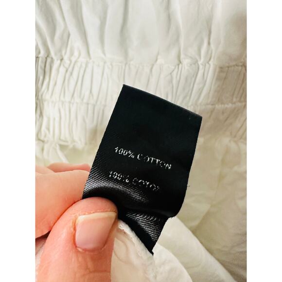 RAMY BROOK White 100% Cotton Collared Sleeveless Nyomi Romper Size XS - Picture 11 of 13